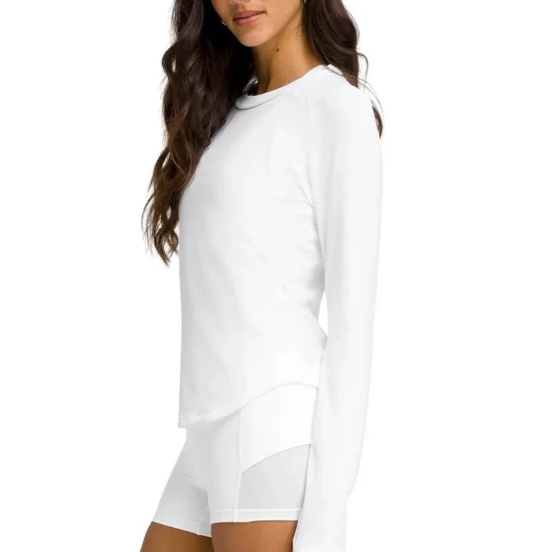 Wilson T-shirt Manga Larga All Day Blanc Femme - vue 4
