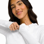 Wilson T-shirt Manga Larga All Day Blanc Femme - vue 5