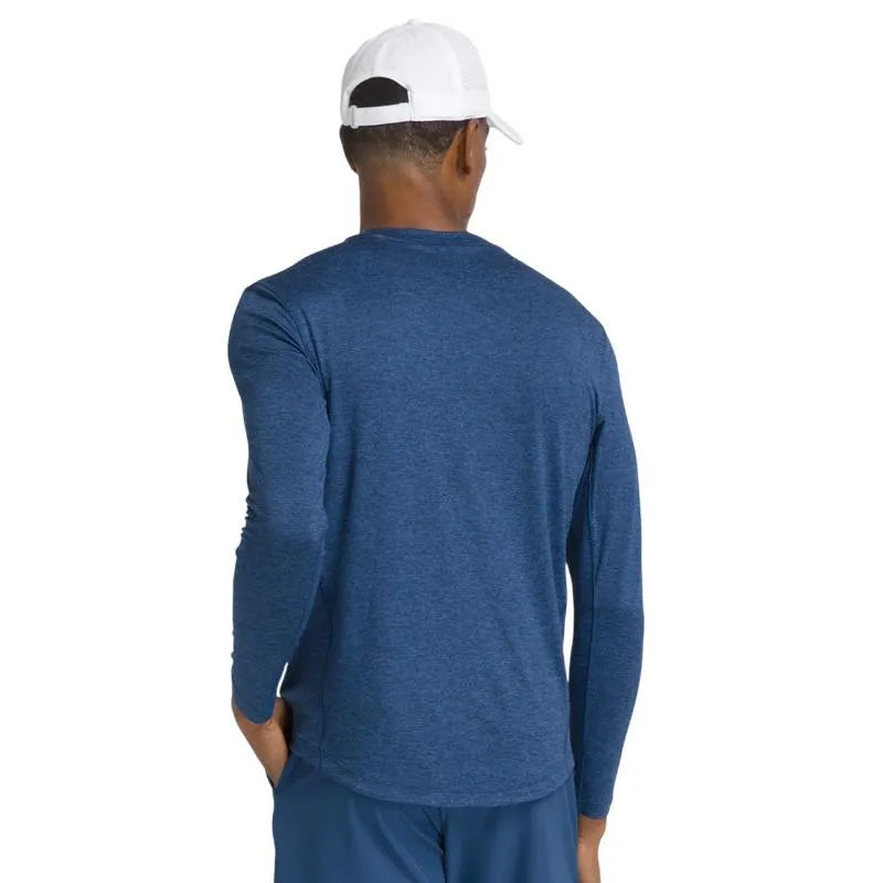 Wilson T-shirt Manga Larga Everyday Performance Bleu Court - vue 2