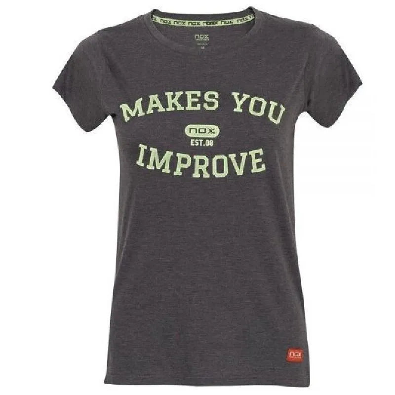 Nox T-shirt Basic Gris Femme