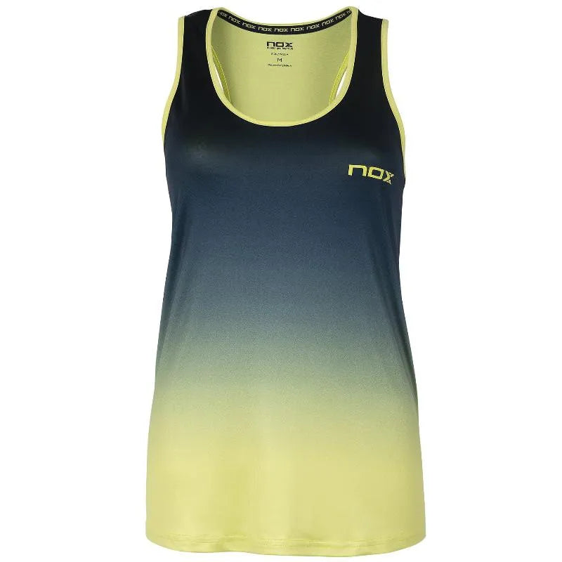 Nox T-shirt Pro Bleu Logo Lima Degradado Femme