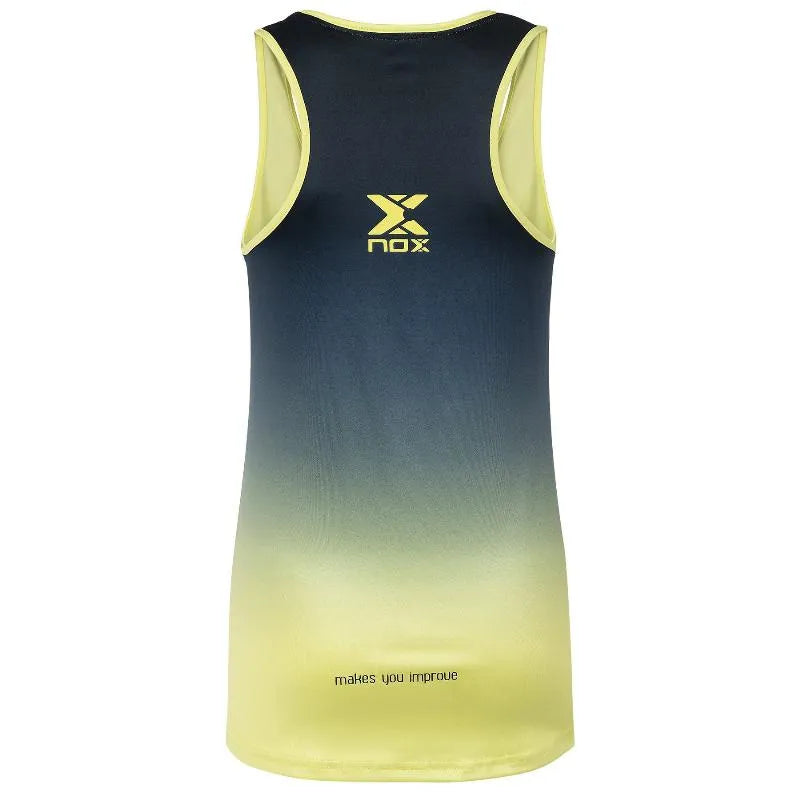 Nox T-shirt Pro Bleu Logo Lima Degradado Femme - vue 3