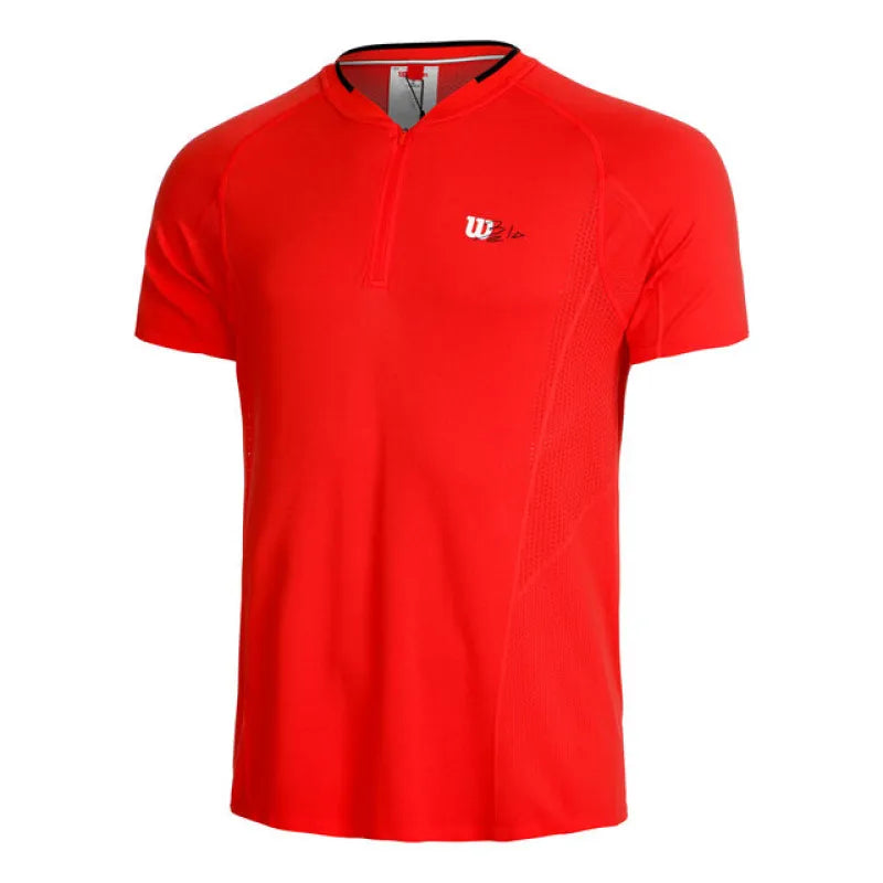 Wilson T-shirt Bela Seamless Ziphnly 2.0 Rouge