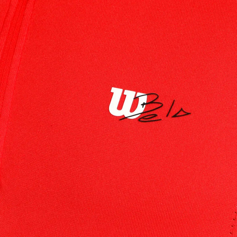 Wilson T-shirt Bela Seamless Ziphnly 2.0 Rouge - vue 4