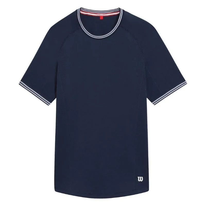 Wilson T-shirt Court Performance Crew Marine