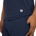 Wilson T-shirt Court Performance Crew Marine - vue 5