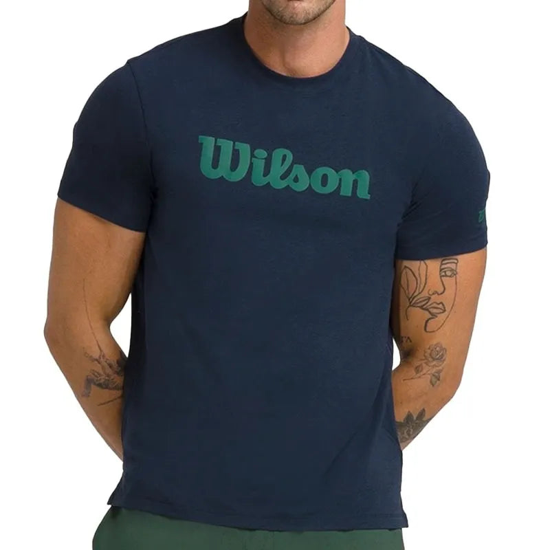 Wilson T-shirt Easy Street Marine Vert - vue 3