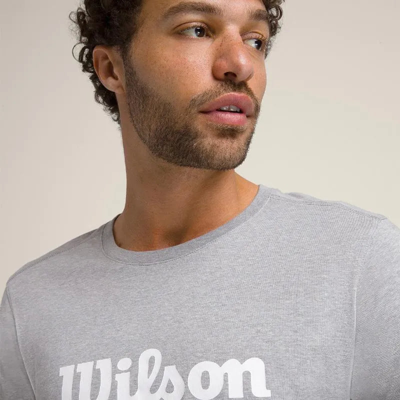 Wilson T-shirt Graphic Gris Blanc - vue 7