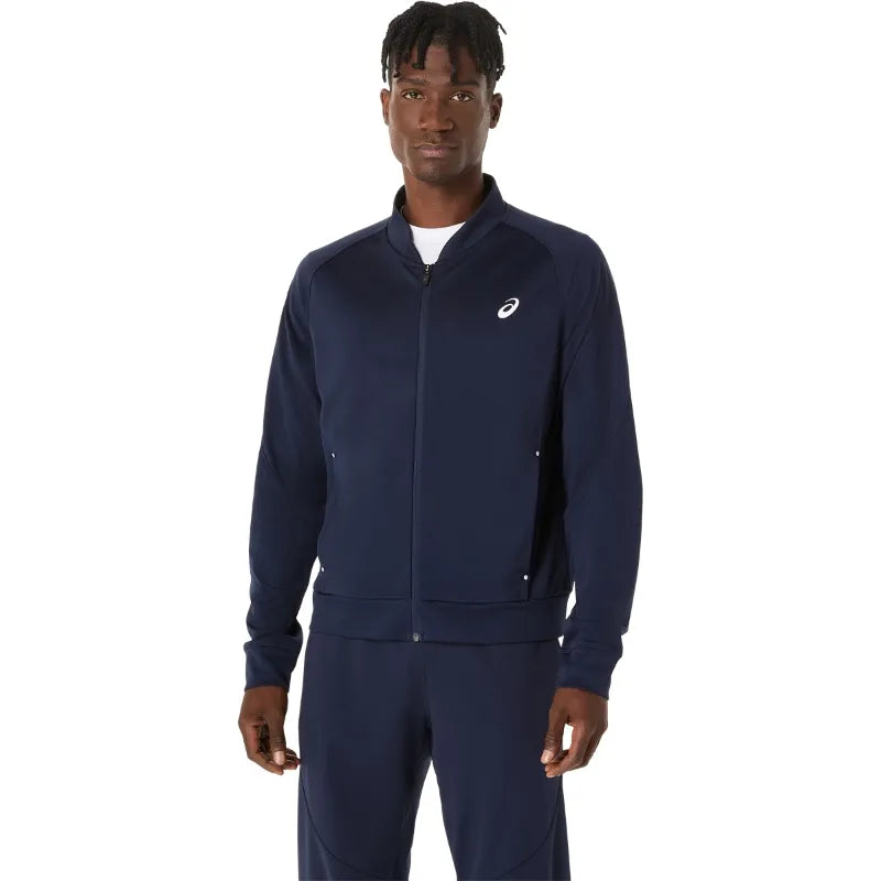 Asics Veste Court Warm Up Bleu Minuit
