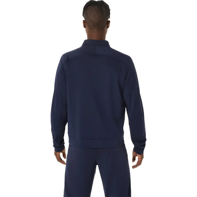 Asics Veste Court Warm Up Bleu Minuit - vue 2