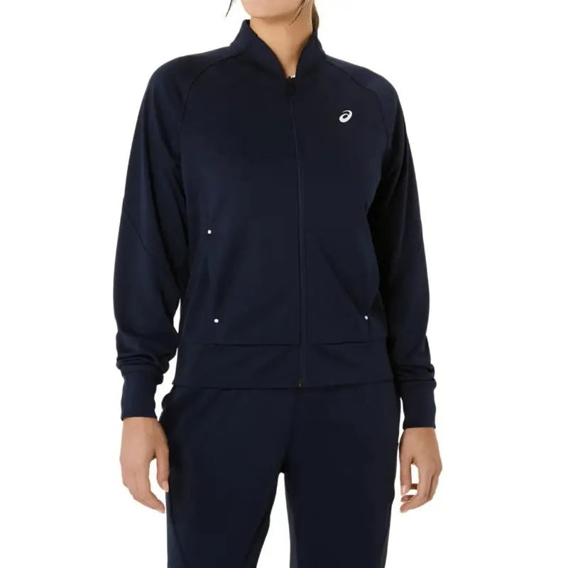 Asics Veste Court Warm Up Bleu Minuit Femme