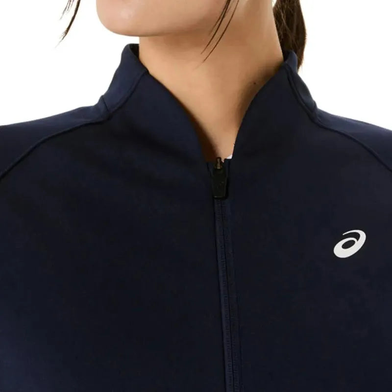 Asics Veste Court Warm Up Bleu Minuit Femme - vue 3
