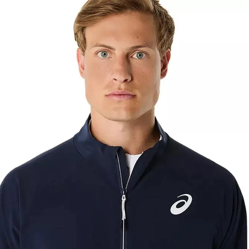 Asics Veste Match Bleu Foncé - vue 4