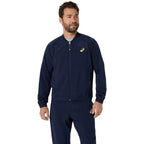Asics Veste Match Bleu Foncé Minuit