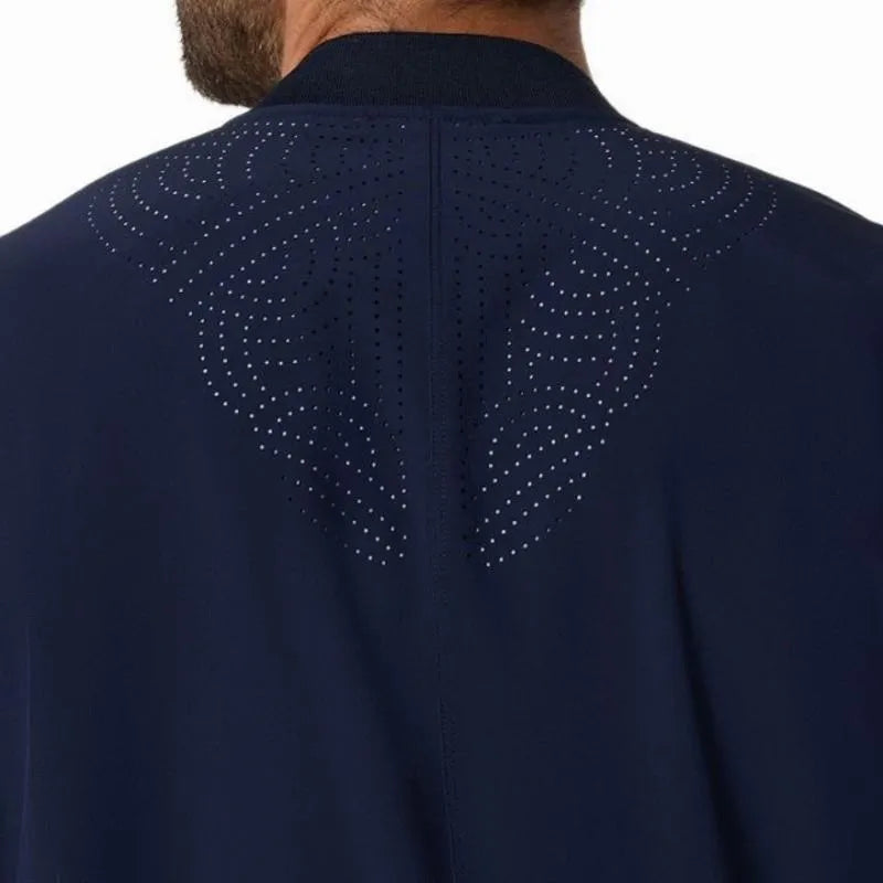 Asics Veste Match Bleu Foncé Minuit - vue 5