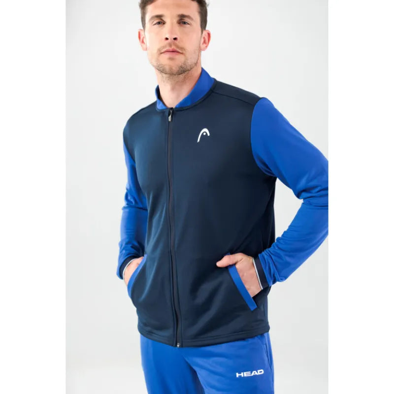 Head Veste Breaker Bleu Foncé Bleu Français - vue 7