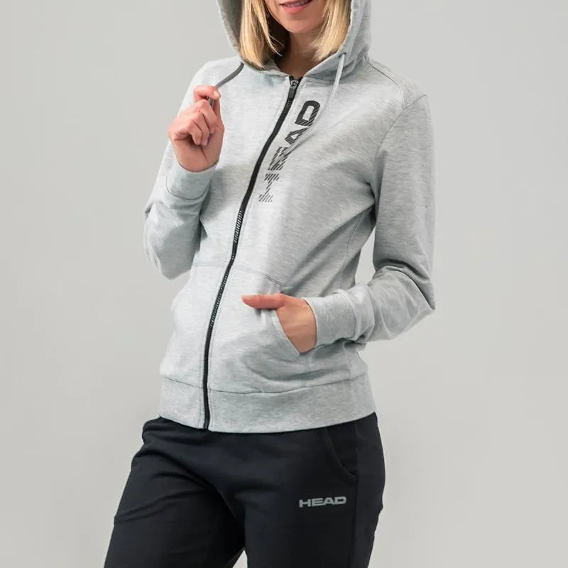 Head Veste Club Greta Gris - vue 4