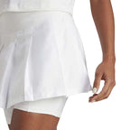 Adidas Jupe Pleated Aeroready Pro Noir Blanc - vue 8