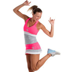 BB Jupe Arena Fucsia Fluor Gris - vue 2