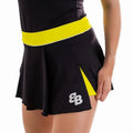 BB Jupe Shot Noir Jaune