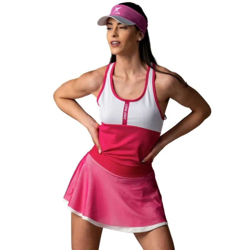 Drop Shot Jupe Azalea Rose Blanc - vue 3