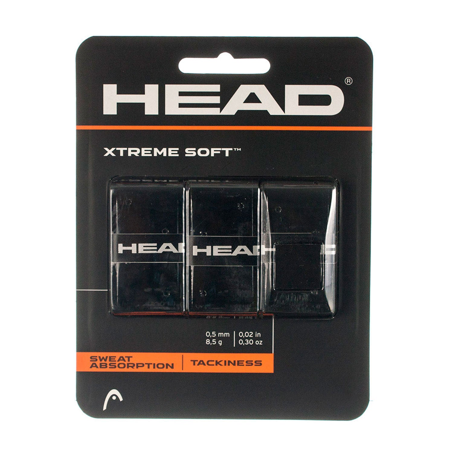 Head 3 Overgrips Xtreme Soft Noir