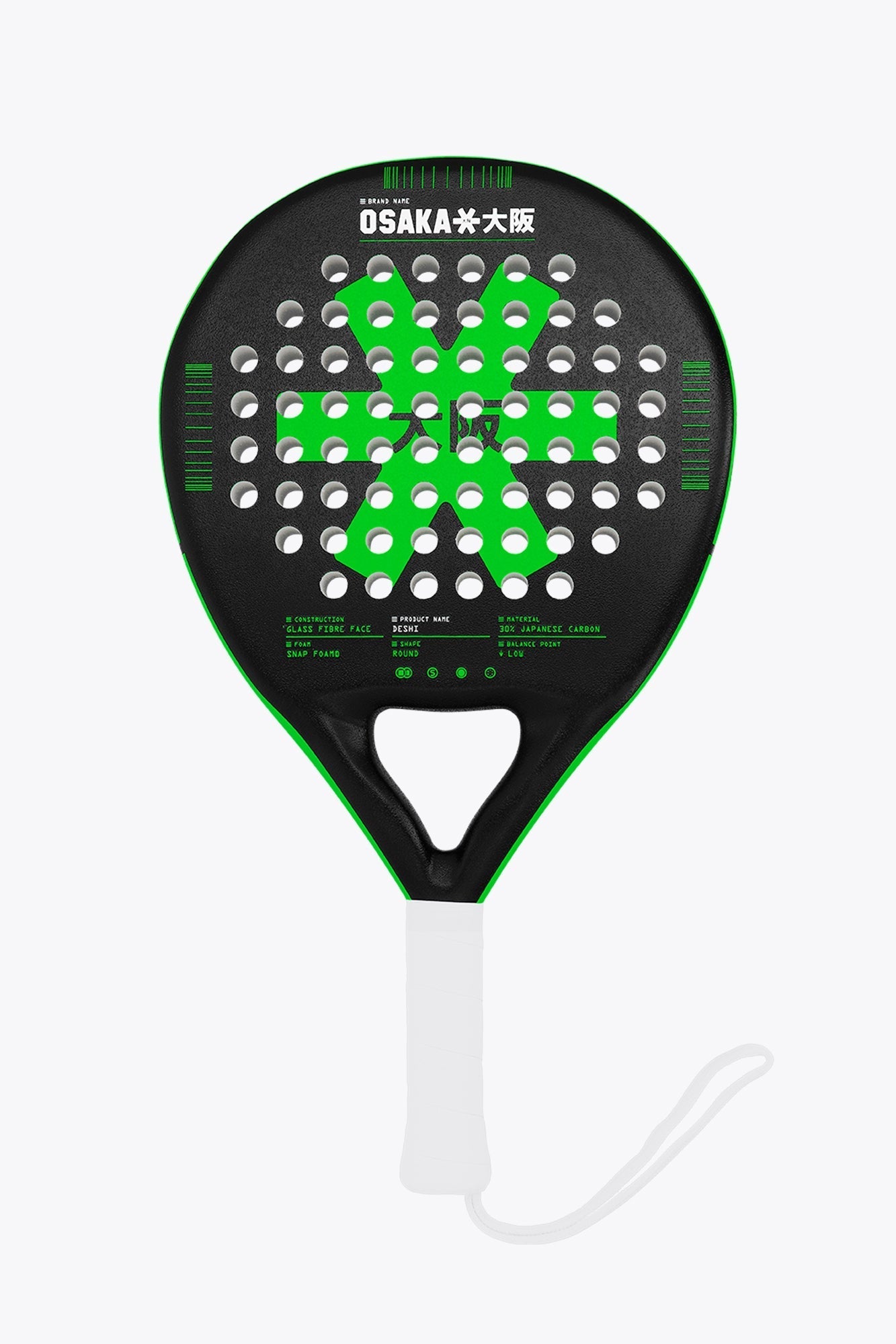 Osaka Padel Deshi Control Iconic Noir - Padelx3shop