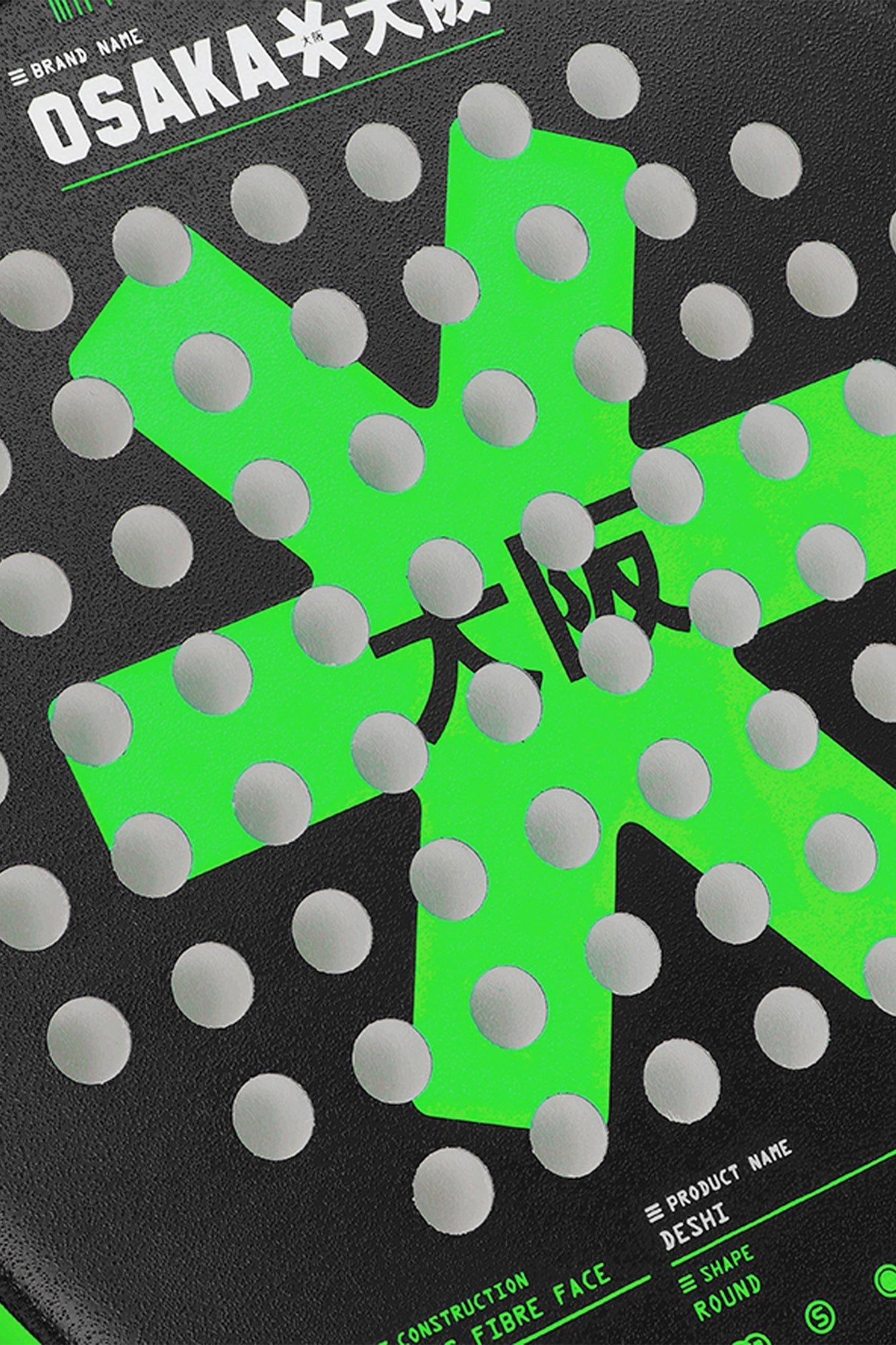 Osaka Padel Deshi Control Iconic Noir - Padelx3shop