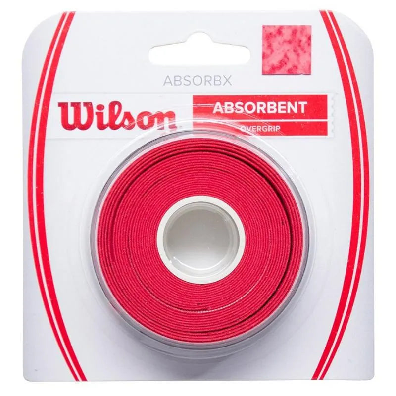 Wilson 3 Surgrips AbsorbX Rouge