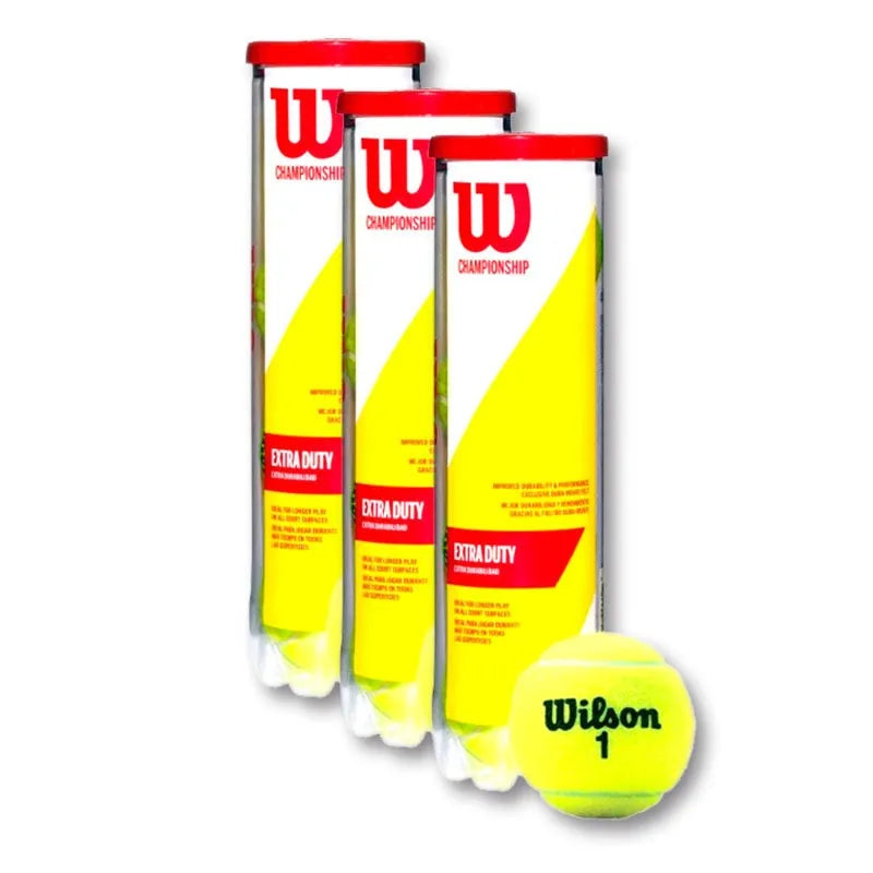 Wilson Championship Extra Duty – Pack de 3 tubes