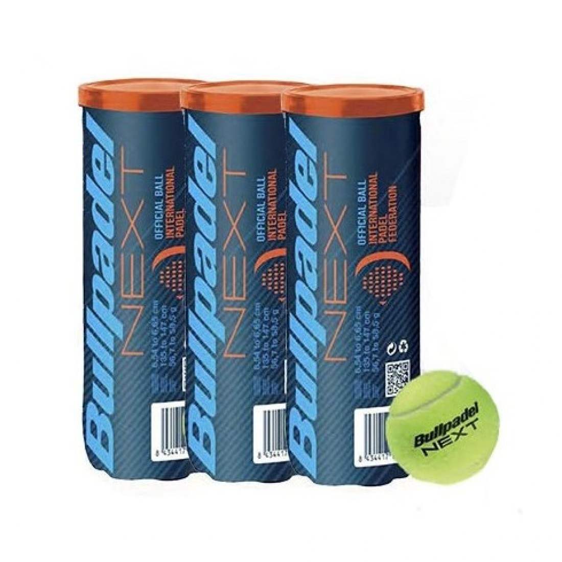 Bullpadel FIP Next – Pack de 3 tubes