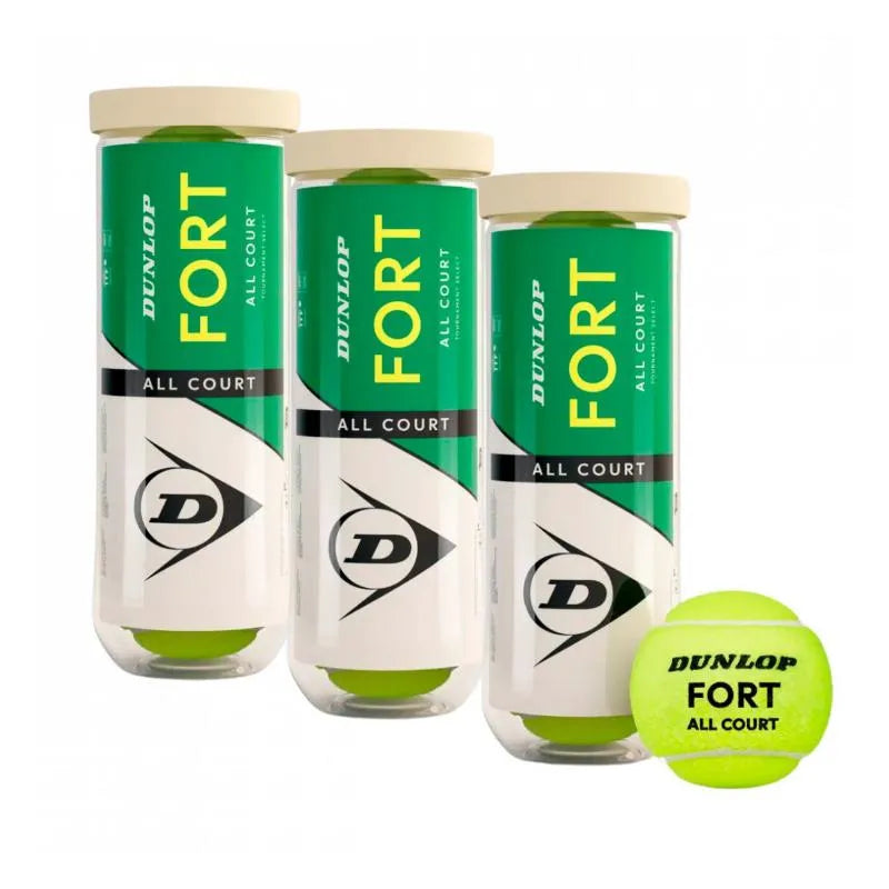 Dunlop Fort All Court – Pack de 3 tubes