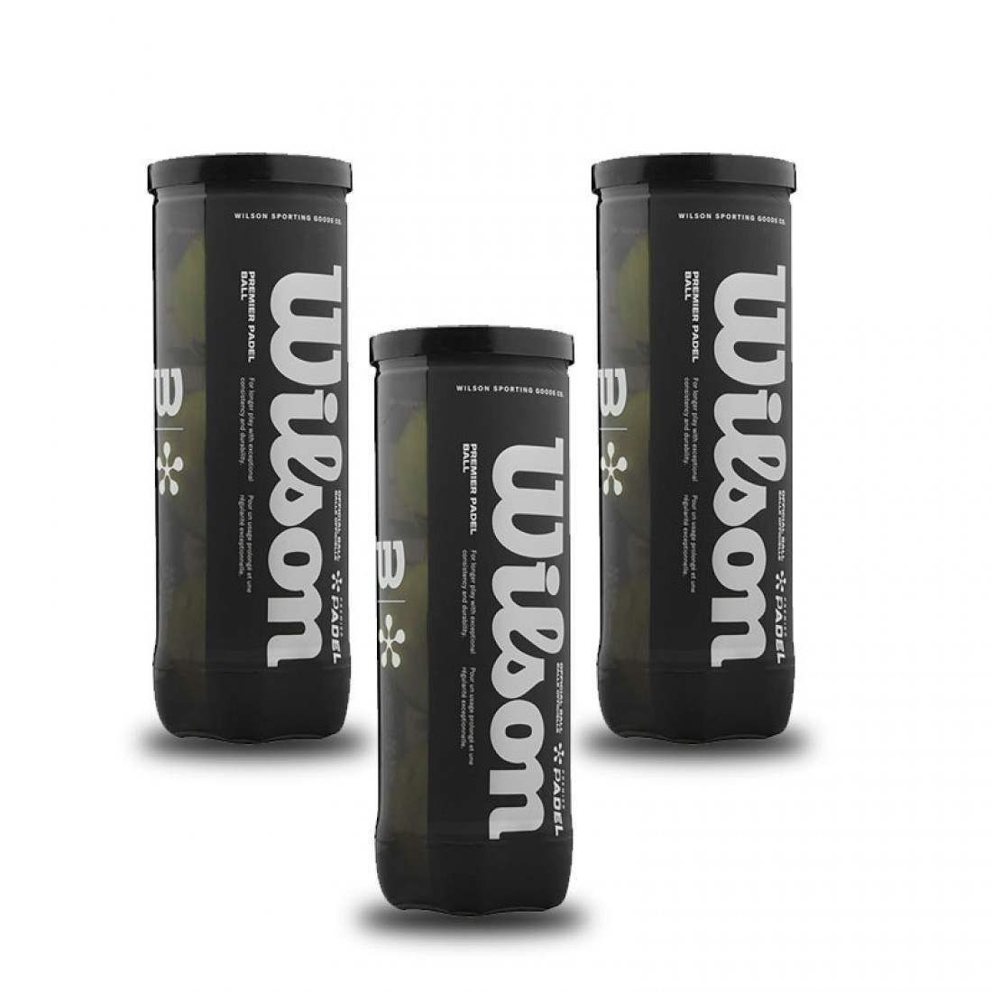 Wilson Padel Premier – Pack de 3 tubes