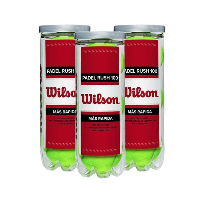 Wilson Rush 100 – Pack de 3 tubes
