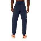 Asics Pantalon Logo Bleu Minuit Vert - vue 2