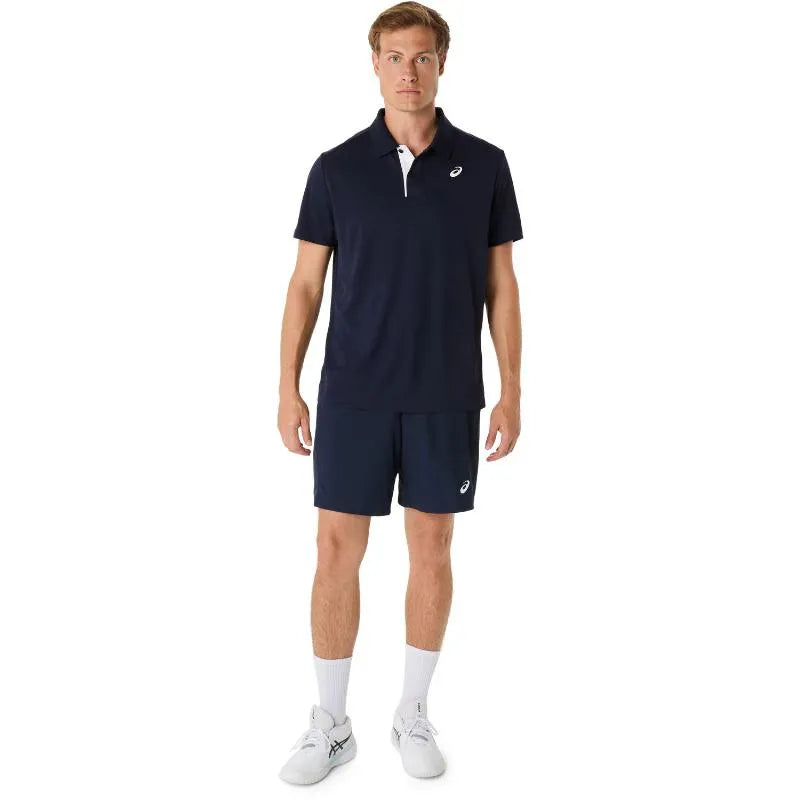 Asics Polo Court Bleu Minuit - vue 3
