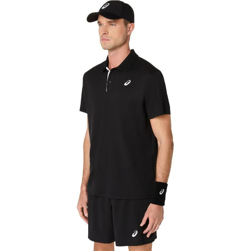 Asics Polo Court Noir - vue 3