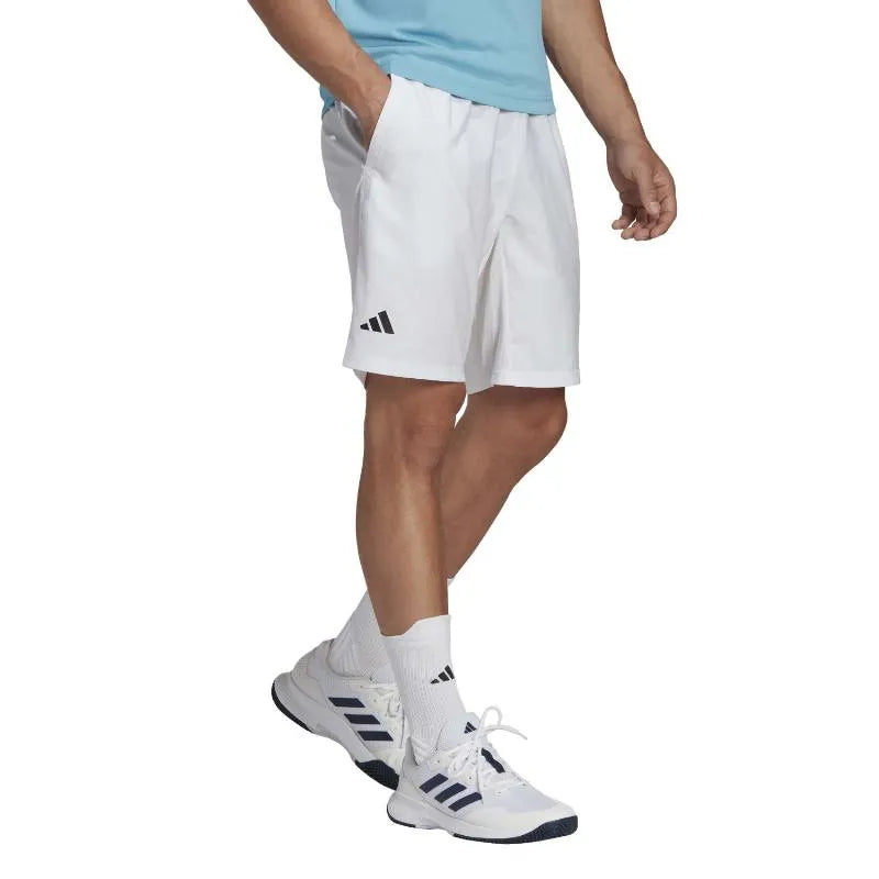 Adidas Short Club 3 Bandas Blanc Noir - vue 4