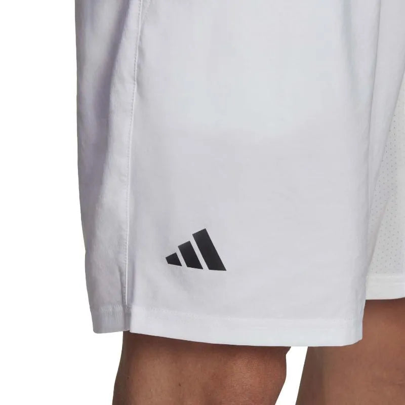 Adidas Short Club 3 Bandas Blanc Noir - vue 5