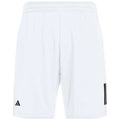 Adidas Short Club 3 Stripes Blanc Noir