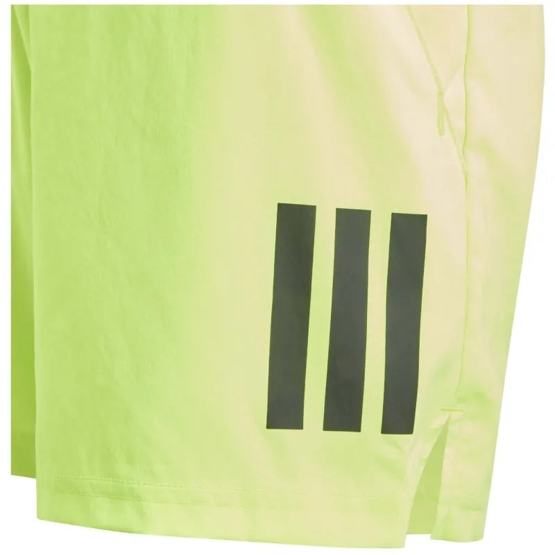 Adidas Short Club 3 Stripes Lucid Limon - vue 4