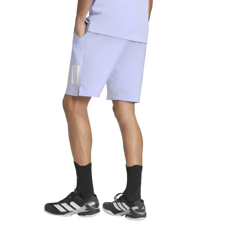 Adidas Short Club 3 Stripes Violet - vue 2