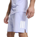 Adidas Short Club 3 Stripes Violet - vue 5