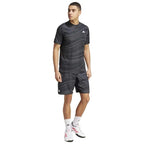 Adidas Short Club Graphic Carbon Noir - vue 5