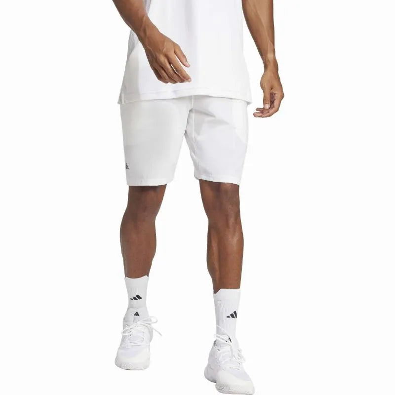 Adidas Short Club SW Blanc Noir - vue 3