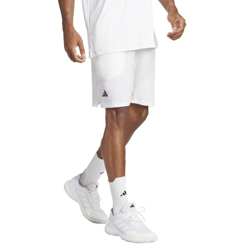 Adidas Short Club SW Blanc Noir - vue 4