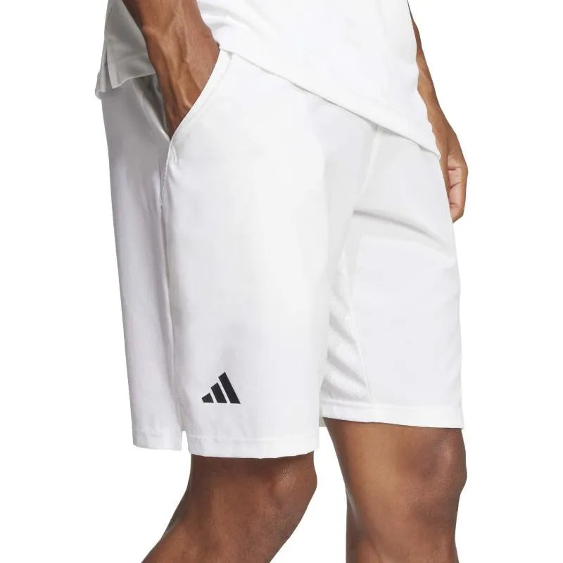 Adidas Short Club SW Blanc Noir - vue 5