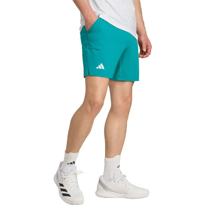 Adidas Short Ergo 7 Bleu Teal - vue 3