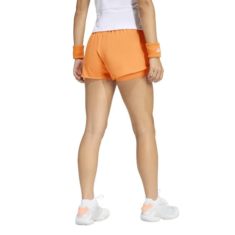 Adidas Short Match Orange Femme - vue 2