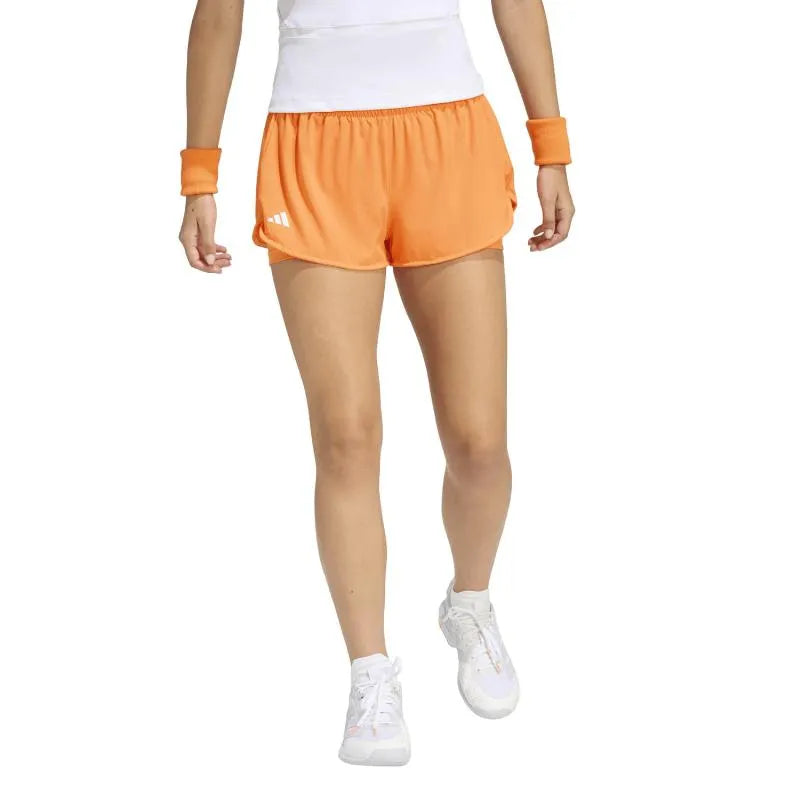 Adidas Short Match Orange Femme - vue 3